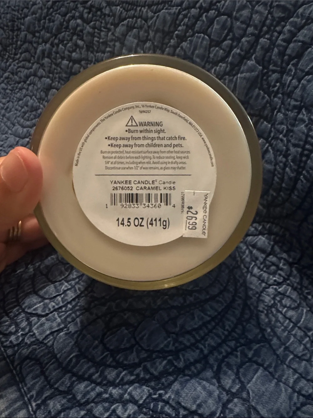 Yankee Candle Limited Edition Caramel Kiss Candle - 3 Wick 14.5 Oz